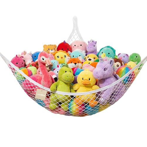 Lazebox Stuffed Animal Hammock - Large Capacity Toy Storage Net