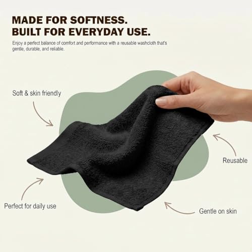 Utopia Towels 60-Pack Washcloths, 12x12in 100% Cotton - Soft & Absorbent