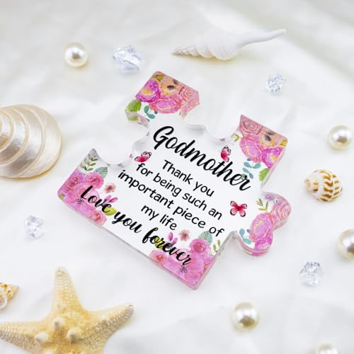 Acrylic Puzzle Piece Gift for Godmother – Heartfelt Keepsake