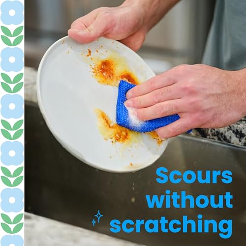 Scotch-Brite Blooms Dobie Non-Scratch Dish Sponge, 2 Pack