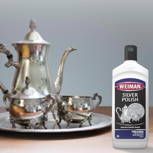 Weiman Silver Polish & Cleaner 3-in-1 - Anti-Tarnish Formula, Pack of 6