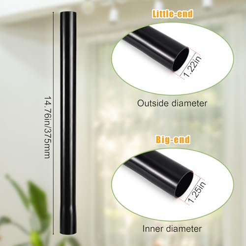 2 Pack 1.25 Inch Vacuum Extension Wands for Shop-Vac Wet Dry Vacuums
