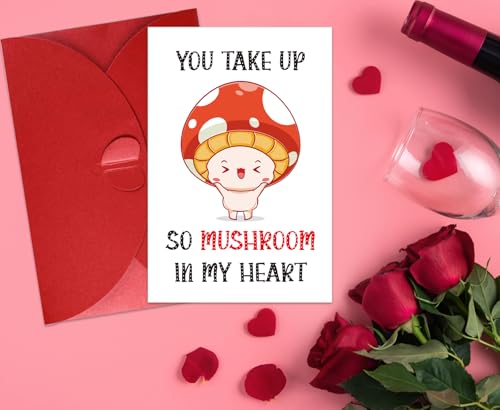 Funny Valentine's Day Card for Him | Naughty Mushroom Design