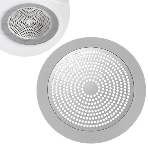 Universal Shower Hair Drain Catcher - 5.7 Inch Stainless Steel Strainer