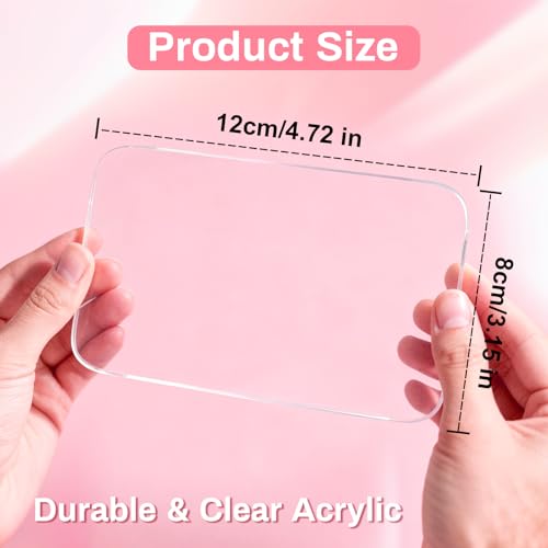 RAQEHO Transparent Acrylic Nail Art Palette & Gel Polish Mixing Tray