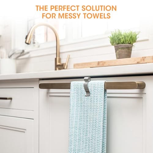 AIEVE Stainless Steel Towel Clips - 4 Pack for Kitchen & Bathroom