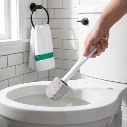Toilet Pumice Stone Brush Set with Handle & 5 Replaceable Heads