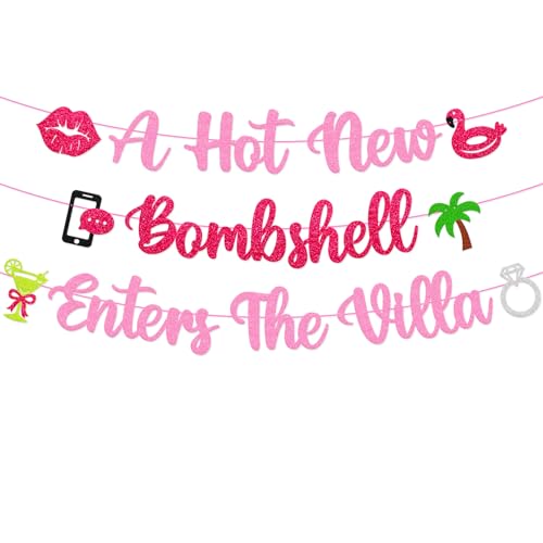 Bombshell Enters The Villa 3-Tier Banner - Bachelorette Party Decor