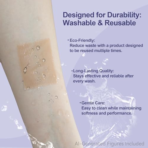 ourmed Medical Grade Silicone Scar Removal Sheets, 1.6" x 6", 5 Pack