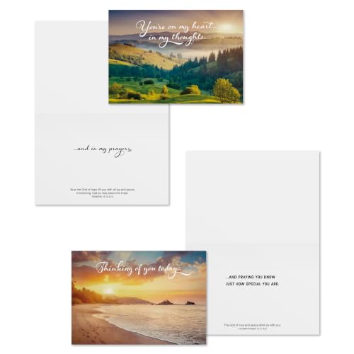 Hallmark DaySpring Religious Encouragement Cards 12-Pack - Praying for You, Faith & Support