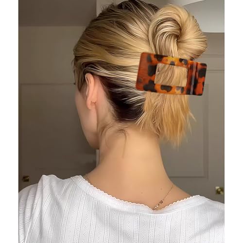 VELSCRUN Flat Hair Claw Clips 12-Pack Large Lay Flat Hair Clips for Women