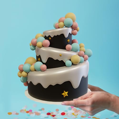 36 Pcs Foam Ball Cake Toppers Assorted Sizes DIY Cake Decorations