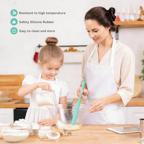 Silicone Jar Spatula Set - 3 Pcs Sourdough Tools for Scraping & Mixing