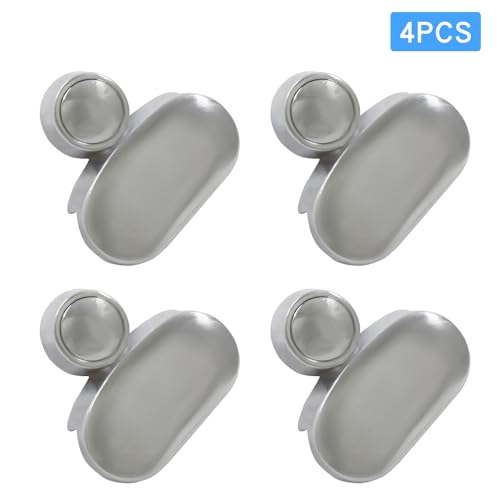 Zinc Alloy Mirror Hanging Clips - 4 Pack Mounting Kit for Frameless Mirrors
