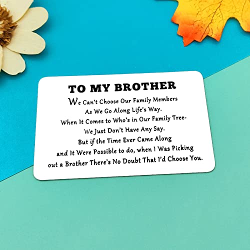 Engraved Wallet Card for Brother | Meaningful Gift from Sister