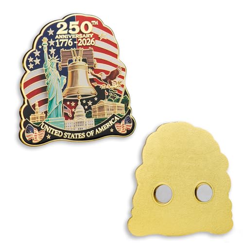 250th Anniversary USA Fridge Magnet - Statue of Liberty & Eagle