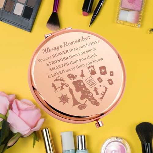 KEYCHIN Princess Sun Pocket Mirror - Inspirational Compact Makeup Mirror