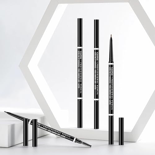 CLLFUU Waterproof Precision Micro Eyebrow Pencil Taupe 2 Pcs