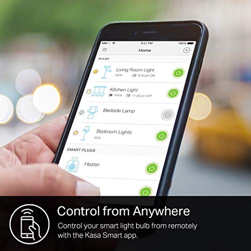 Kasa Smart Dimmable LED Light Bulbs, 9W, 800 Lumens, Voice Control