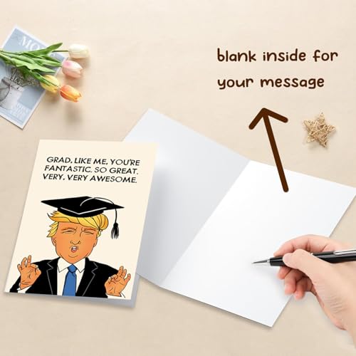 Funny Trump Graduation Card 2025 - Humorous Gift for Grads
