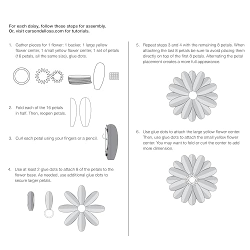 White Daisies 4-Piece 3D Bulletin Board Décor Set