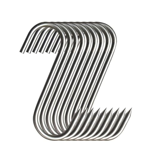20-Pack Stainless Steel Meat Hooks for Smoking & Hanging Meat