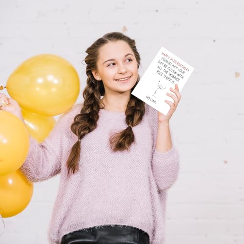 Funny 14th Birthday Card with Gen Z Slang - Premium Quality