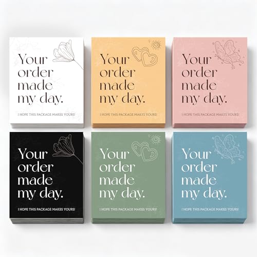 180 Pcs Thank You Cards for Small Business - 3"x3.5" Customer Appreciation