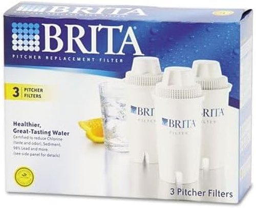 Brita Advanced Water Filter Pitcher Replacement Filters - 3 Pack for Clean, Great-Tasting Water