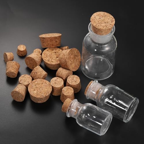 Impnit 20 Pack Natural Cork Stoppers - 4 Sizes for Wine & Crafts (Variation of THIS listing)