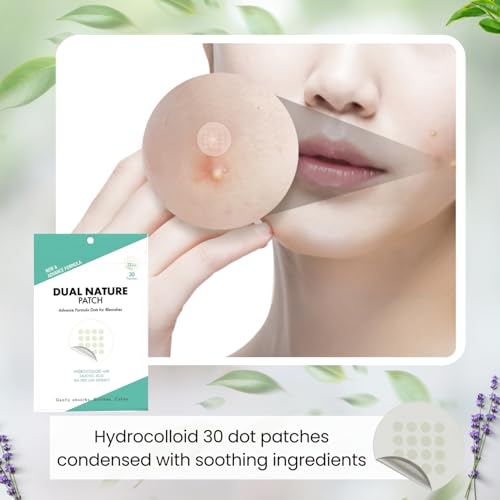 Dual Nature Hydrocolloid Blemish Patches 12mm with Salicylic Acid 30 Count