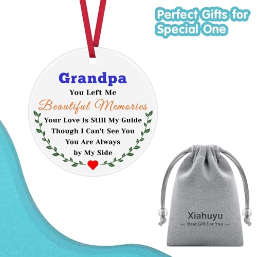 Memorial Ornament for Loss of Grandpa - Sympathy Keepsake