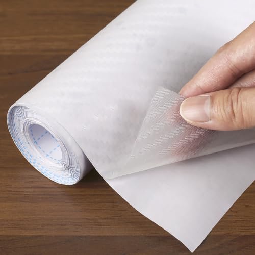 Self-Adhesive Shelf Liner - Clear 11.8" x 59" Waterproof Kitchen Mat