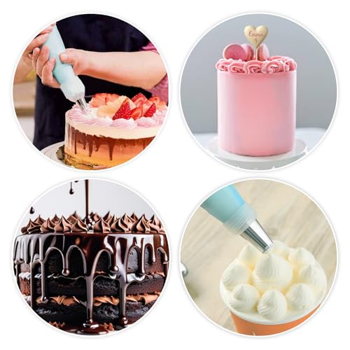 Xinjoduz 7-Piece Stainless Steel Cake Decorating Piping Tips Set