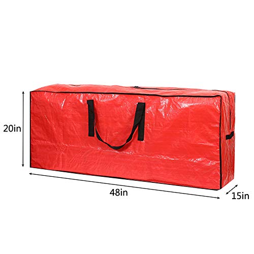 Sattiyrch Christmas Tree Storage Bag - Red - Fits 7.5ft Trees