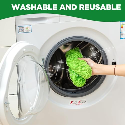 4-Pack Reusable Microfiber Mop Pads for Swiffer Sweeper