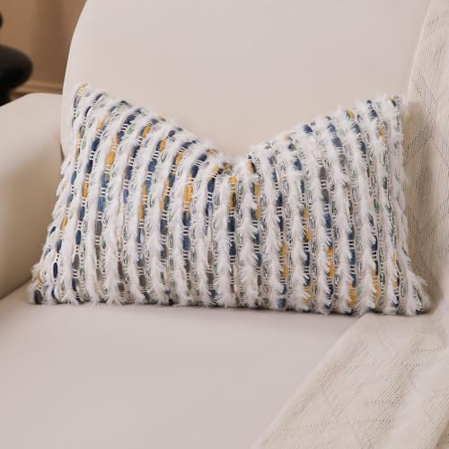 Boho Lumbar Pillow Cover 12x20 Inch - Farmhouse Decorative Couch Pillow