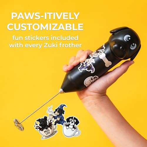Zulay Kitchen Dog Milk Frother – Adorable Design for Lattes & Cappuccinos