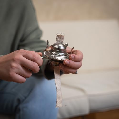Lamplight 5/8" Flat Cotton Oil Lamp Wick 3-Pack for Even Burn