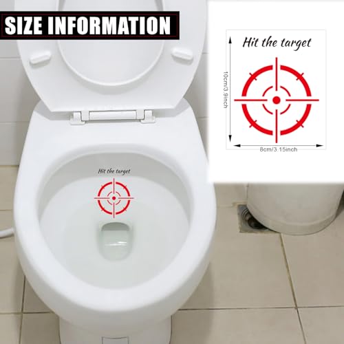 20 Waterproof Potty Training Stickers for Boys - Toilet Aiming Decals