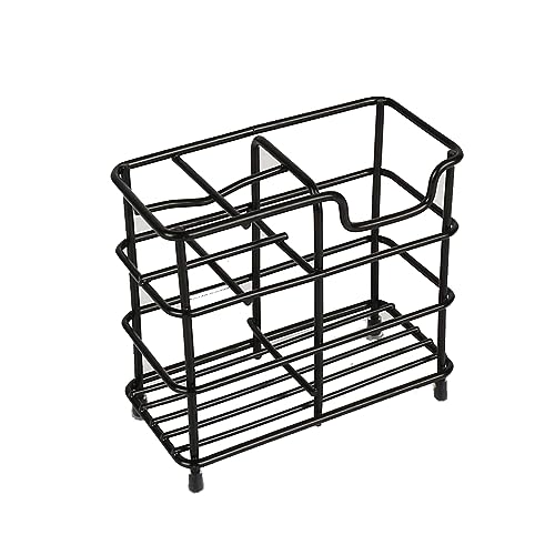 Wbbog Stainless Steel Toothbrush Holder - Small 5-Slot Bathroom Organizer