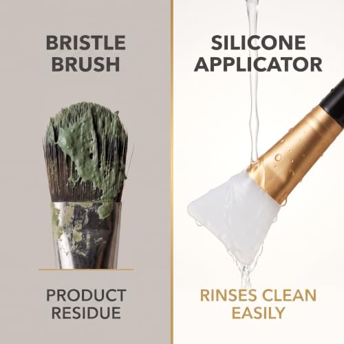 Dual-Use Face Mask Applicator Brush and Mixing Scraper Tool
