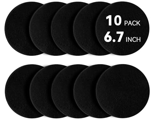 10 Pack Compost Bin Charcoal Filters - Odor-Absorbing 6.7" Replacement