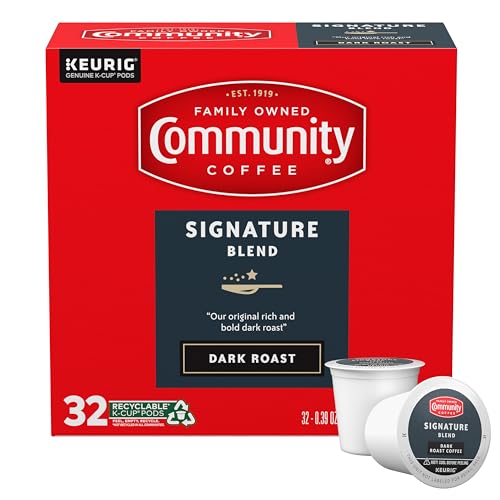 Community Coffee Signature Blend Dark Roast K-Cup Pods - 32 Count
