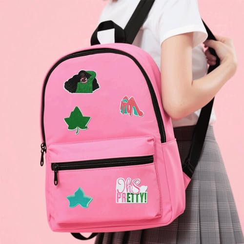 18-Piece Sorority Embroidered Iron-On Patch Set for DIY Crafts