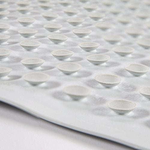 Ginsey AquaTouch Rubber Safety Bath Mat, Medium 14 x 24 Inches, White
