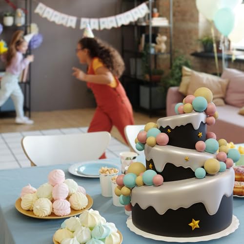 36 Pcs Foam Ball Cake Toppers Assorted Sizes DIY Cake Decorations