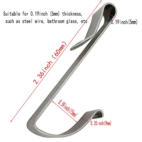 20 Pcs Heavy Duty Zinc Alloy S Hooks - 2.36 Inch Kitchen & Closet Hangers