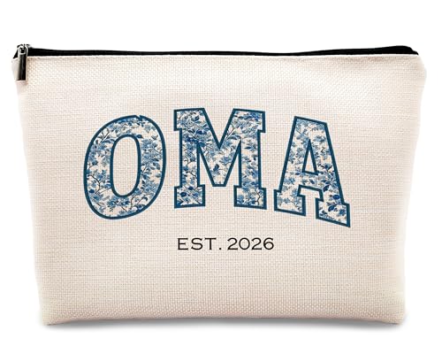 Chinoiserie Oma Makeup Bag Travel Toiletry Pouch for Grandma