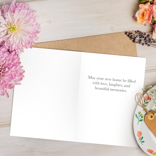 Elegant Housewarming Card with Envelope & Gold Foil Seal - 5x7